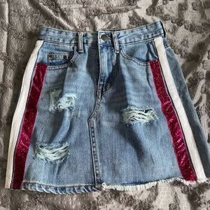 Fashion Nova jean skirt